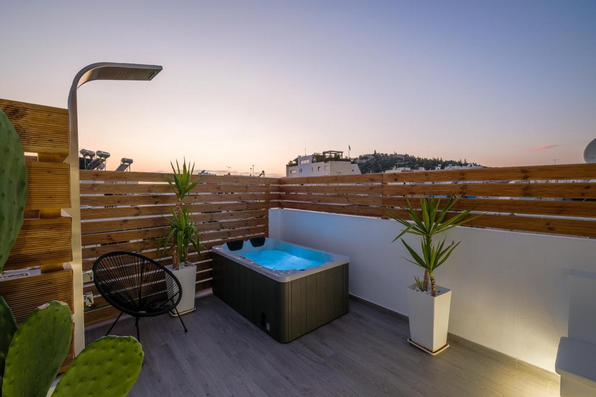 Acropolis View With Jacuzzi Lägenhet Aten Exteriör bild