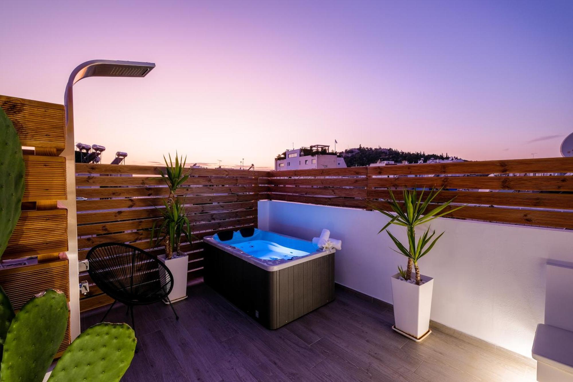Acropolis View With Jacuzzi Lägenhet Aten Exteriör bild